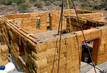 Straw building construction